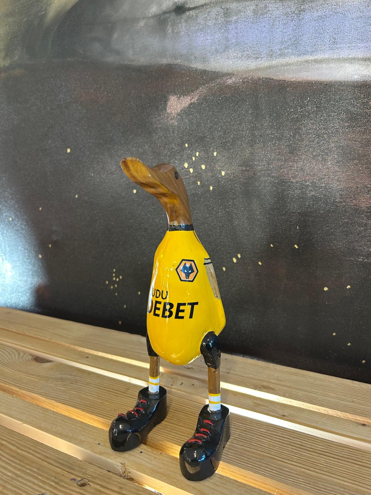 Pato de madera del Wolverhampton 26cm EDICIÓN LIMITADA